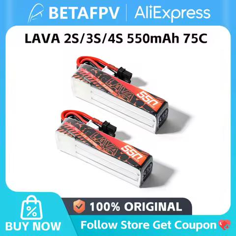 BETAFPV LAVA 2S/3S/4S 550mAh 75C Battery XT30 (2PCS) for Pavo20 Pro Pavo Pico Meteor85 HD