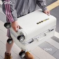 High grade PC thickened double handle 3:7 open aluminum frame luggage large capacity travel luggage 