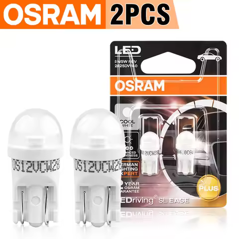 OSRAM Original T10 LED 6000K T10 W5W Car Light Bulbs 194 168 LED 5W5 Interior Dome Reading License P