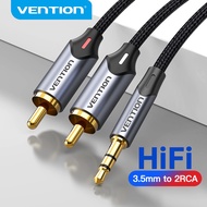 Vention 3.5mm to 2RCA Audio Adapter Male to Male Audio Cable for Speaker Power Amplifier
