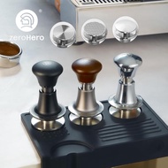 zeroHero Sword Tamper 58.5mm Espresso Tamper-Waffle base,Calibrated Tamper with 30lbs Spring-Loaded