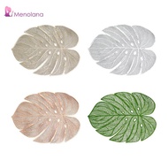 [Menolana] Placemat Desktop Protection Leaf Shaped Easy to Clean Table Mat Dinner Table Decoration f