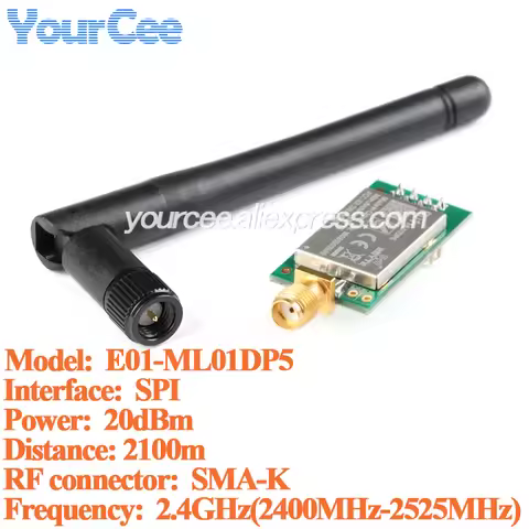 2pcs/1pc E01-ML01DP5 Ebyte 20dBm 2100m Long Range nRF24L01P+PA+LNA 2.4G Wireless Transceiver Module