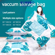 【Local Delivery】 Leaf  Vacuum Bags Travel Storage Resealable Vacuum Storage Bag Compressed Bag