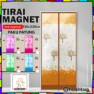 Hastag_iD Anti-Mosquito Magnet Umbrella Nail Door Curtain/ MOTIF Size 100 x 210cm Y3969
