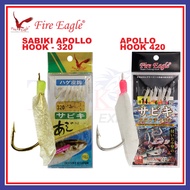Fire Eagle Sabiki Hook 320 420 Apollo Hook MataKail Live Bait Mata Umpan Ikan Cencaru Talang Selar K
