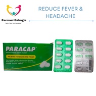 [ Exp 3/2027 ] PARACAP PARACETAMOL 500MG TABLET ( 50 X 10 TABLETS ) - Reduce Fever & Headache