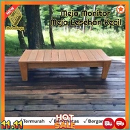 Small Floor Table 60 - 65 X 30 Cm Wooden Monitor Table Coffee Table [M1]