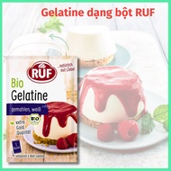 RUF Organic Gelatine Powder in packet form, Made in Germany 9g/package of gelatin for jelly and pudd