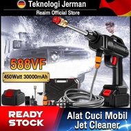 Reaim mesin cuci mobil cordless 450w 100Bar alat cuci mobil alat cuci