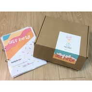 LET'S PARTY theme: Busy book + Busy box