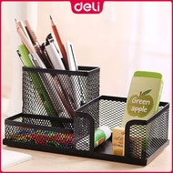 Deli E9175 Mesh Desk Organizer Pen Holder Office School Storageholder Black