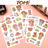 Cute Decorative Stickers TOMI 107 Sticker Waterproof Sticker Cute