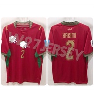 JERSEY MOROCCO HOME 2026 name player Hakimi + Patch World Cup (Round 3)