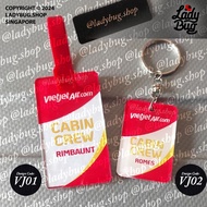 Luggage Tag / Bag Tag / Keychain - EXCLUSIVELY ONLY FOR VIETJET AIR Cabin Crew & Tech Crew (ORIGINAL