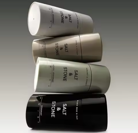 75g Salt Stone Antiperspirant Cream Original Brand Black Rose Oud Fragrance Neroli Basil Scent Under