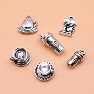 6pcs/set Coffee Charms For Jewelry Making Pendant Diy Crafts Accessories L10262