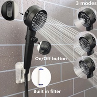 New Arrival Spa Shower Head 3 Modes High Pressure Nozzle Eco Shower Universal Handheld Filter Shower Head Bathroom Accessories