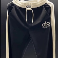 B2CV Casual alo European Station All-Match New Style Elastic Waist Simple Casual Trousers Fashion Fa