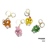 GANTUNGAN Frasser Liquid Floating Key Chain Character Keychain K-POP Keychain Cute Keychain Cute Key