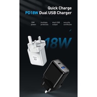 Mcdodo CH-690 PD ULTRA FAST 18W Fast Charging Support QC 3.0/4.0 UK Plug Universal USB Charger