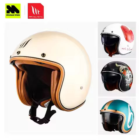 MT Le Mans 2 SV Open Face 3 4 Motorcycle Helmet Men Women HIRP Shell Retractable Sun Visor ECE 22 06