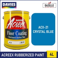 Davies Acreex Rubberized Floor Paint Crystal Blue - 4L
