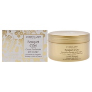 L’Erbolario Golden Bouquet Perfumed Body Cream - Moisturizer for Dry Skin - Iris, Goldenrod, and Aca