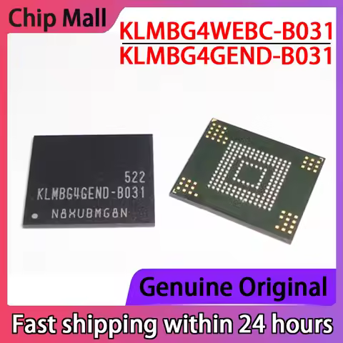 1PCS New KLMBG4WEBC-B031 KLMBG4GEND-B031 EMMC 5.0 32GB Font Library Storage Chip IC in Stock