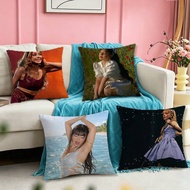 A-Ayliva Singer Pillow Case Square Double-Sided Sofa Cushion Cover Bedroom Bedside Pillow
