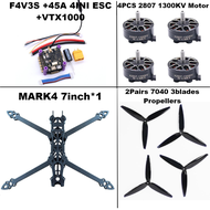 MARK4 V2 7-inch F4V3S/F4V3S PLUS Flight Control 45/60A 4INI ESC rack drone FPV carbon fiber PV Racin