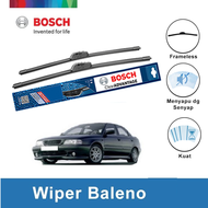 Bosch Sepasang Wiper Frameless New Clear Advantage Mobil Suzuki Baleno 20" & 18" - 2Buah/Set - Hitam