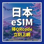 【日本eSIM】掃碼立刻上網/Softbank Docomo Kddi 獨家三大電信/3-8日/4G無限上網