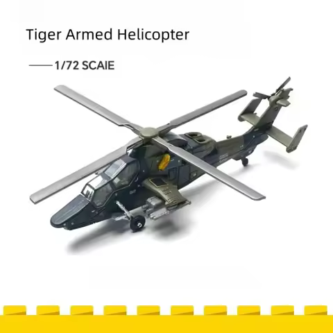 1/72 Creative Military Series Building Blocks EC-665 Tiger Style Twin Engine Armed Helicopter Model