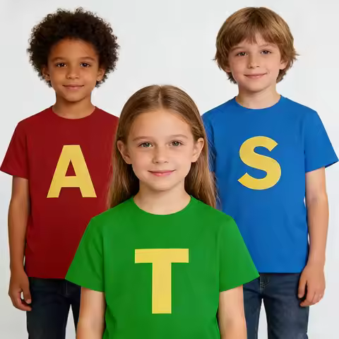 Carnival Shirts Alvin and The Chipmunks Red Kids Clothes Girls and Boys S/P Movie Promo Geek Animati