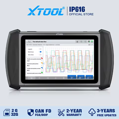 XTOOL InPlus IP616 Car Diagnostic Tools All System Automotive Scanner 34+ Reset Build-in CANFD All F