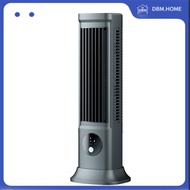 DBM.HOME-Desktop Bladeless Fan Silent Table Tower Fan Portable Air Conditioner USB Rechargeable 3 Speeds (Black)