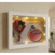 3d round photo frame