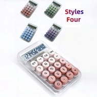 1pc Gradient Dopamine Computing Mechanical Keyboard Round, 10-Bit Large Display Suitable For Finance