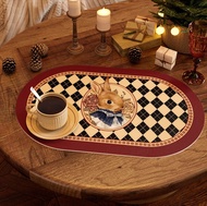 兔 餐墊(二款)防水防油 兔年 兔仔 餐桌墊 餐枱墊 裝飾 農曆年 佈置 約50*30CM Chinese New Year Rabbit Table Mat Desk Pad (Waterproof