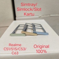 Simtray Simlock/ SIM Card Slot Realme C51/C51S/C63/C53 Original