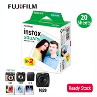 Fujifilm Instax ฟิล์มโพลารอยด์ธรรมดาสีขาว Instant Film (20 แผ่น) สำหรับ Fujifilm SQ6 SQ10 SQ20 กล้อง