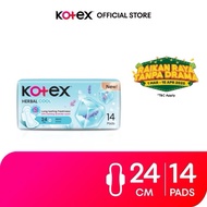 Kotex Herbal Cool Maxi Wing Pad 24cm (14 pcs)