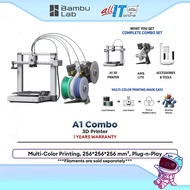Bambu Lab A1 Combo / A1 Mini Combo 3D Printer | AMS Lite Multi-Color | High Speed Auto Calibration F