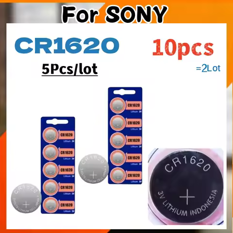 10pcs For SONY CR1620 Battery For Watch Car Remote Control Calculator Scales Shavers DL1620 BR1620 L