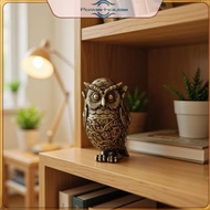 POWER  1Pcs Bookshelf Decoration Vintage Brass Owl Statue Ear Covering Animal Sculpture Desktop Home