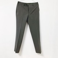 UNIQLO DRY 感動 輕量 透氣 仿棉質 快乾 速乾 修身 休閒褲 西裝褲 長褲 褲子素面 大地綠配色 男版 79X76 321-463821 PNT-M TP0_2410 TP0_24
