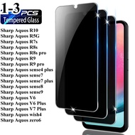 For Sharp Aquos zero6 wish4 V7 V6 sense 9 8 7 4 Plus 1-3Pcs Privacy Clear Tempered Glass Film For Sh