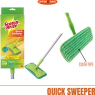 3M Scotch Brite Quick Sweeper Mop Kit with 1 Microfiber Cloth