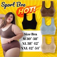[Sport Bra] สปอร์ตบราไซส์ใหญ่ สาวอวบใส่ได้สปอตบรา เสื้อชั้นในคนอ้วน ชุดชั้นในคนอ้วน สปอร์ตบรา เสื้อชั้นในไร้โครง